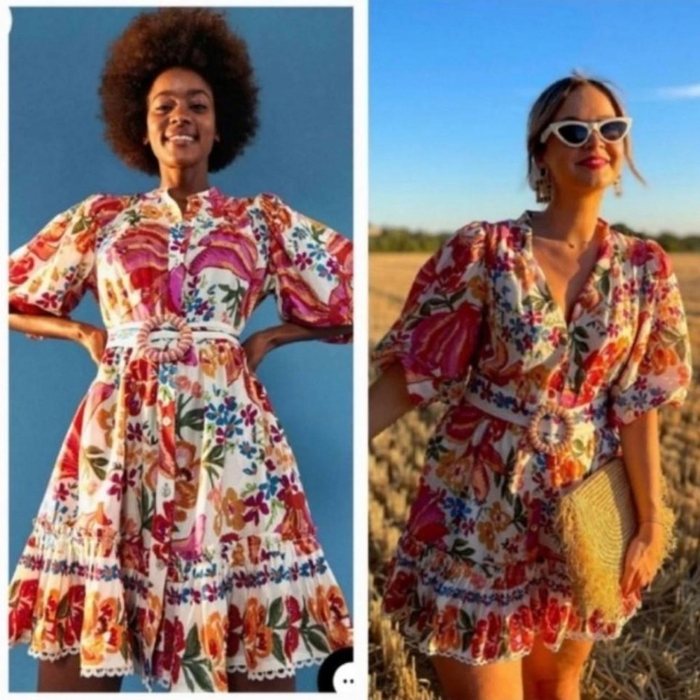 FARM Rio Vibrant Floral Mini Dress